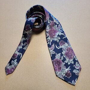 Vintage Tie - Purple Rose